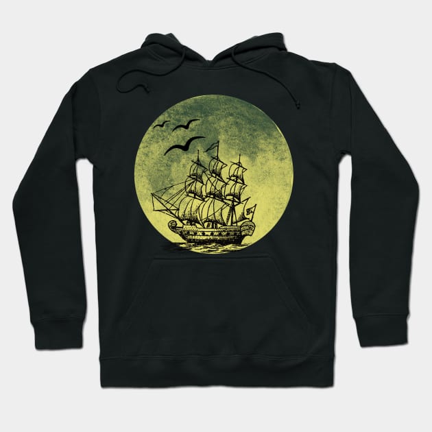 Night at sea Hoodie by Apparels2022